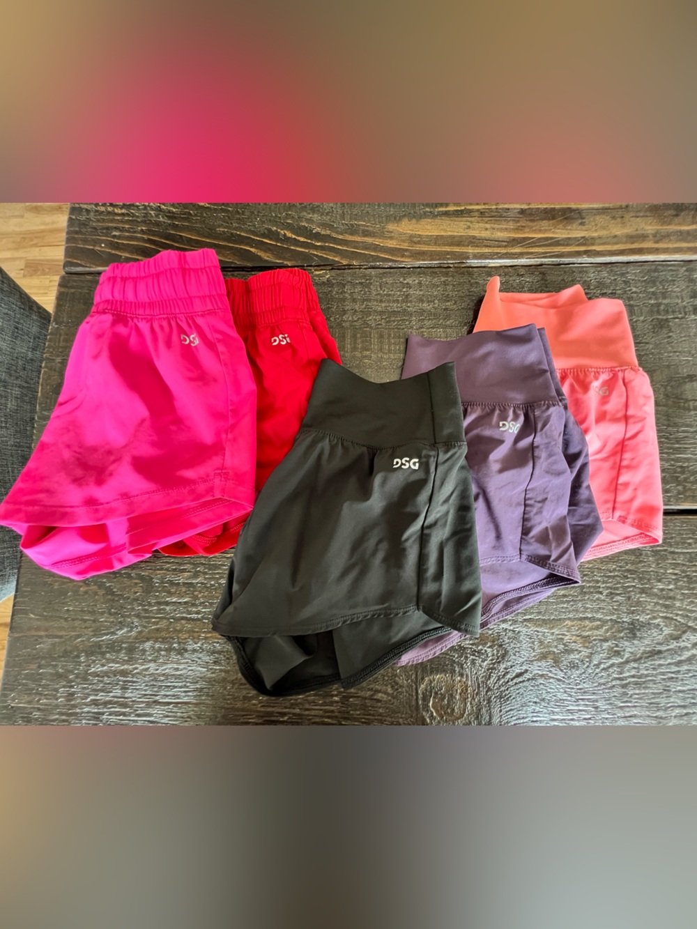 DSG Kids Shorts Bundle — Hot Pink, Red, Black, Purple, Coral